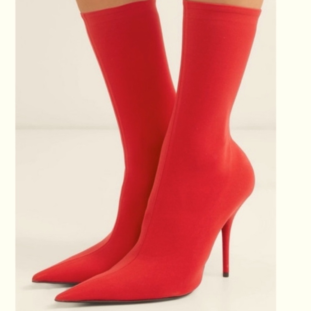 Balenciaga Knife Pointed Toe Sock Boots